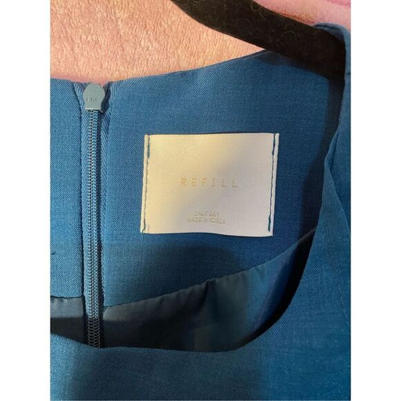 Refill Woman’s Green Front Tie Mini Dress Size 4 - Picture 6 of 6